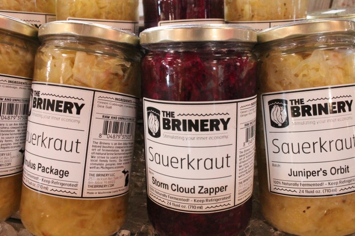 Sauerkraut from the brinery