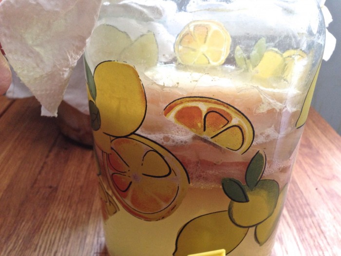 I use my lemon art to keep track of how much fresh tea to add