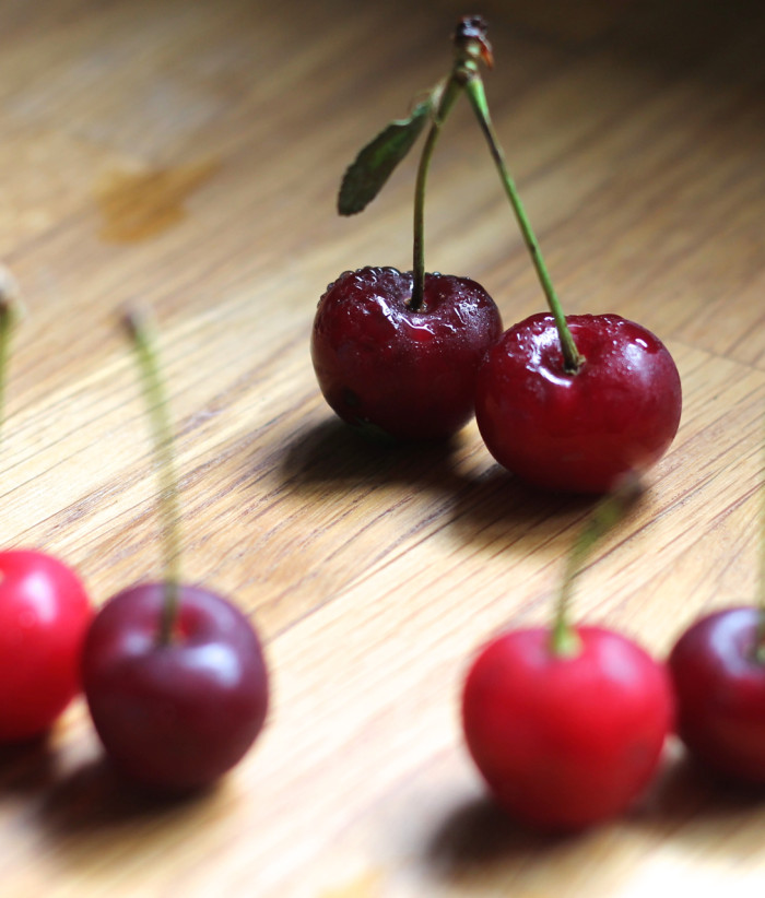 A Perfect Pair: kombucha and cherries