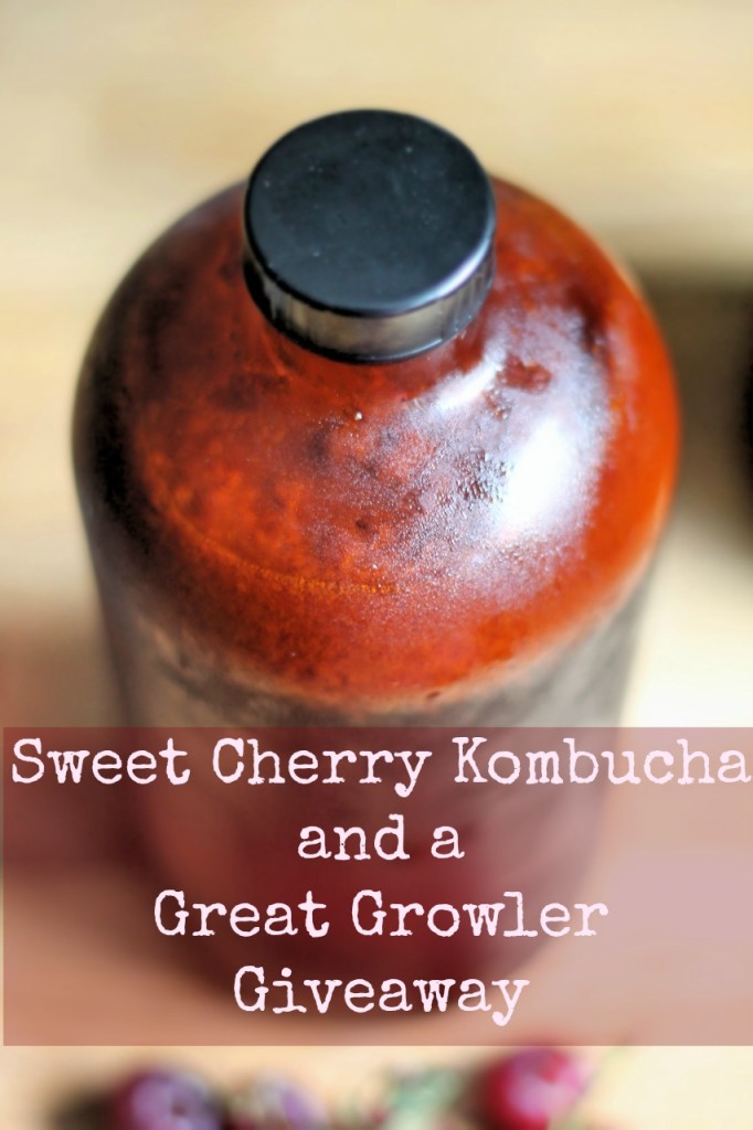 Sweet Cherry kombucha in growler