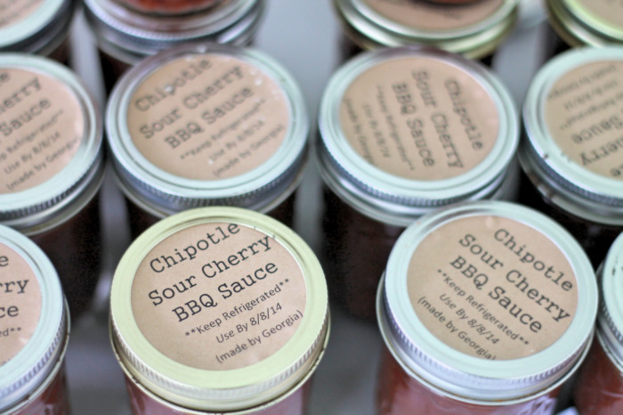Chipotle Cherry BBQ Sauce in jars