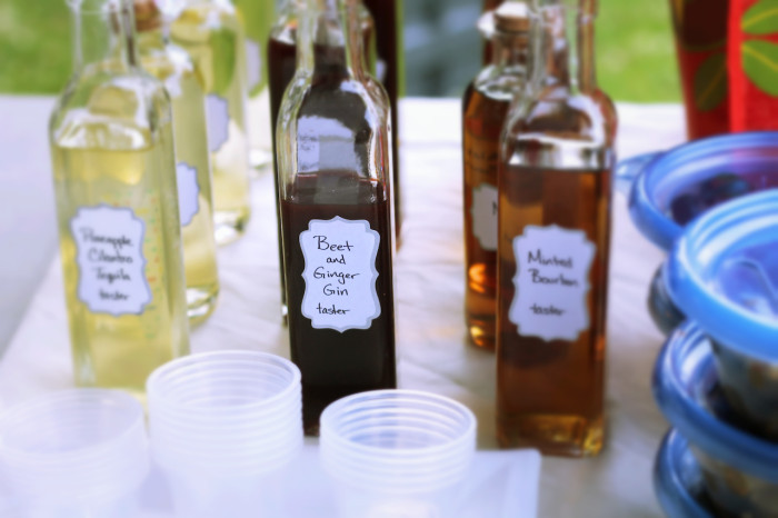 Infused liquors for food swap