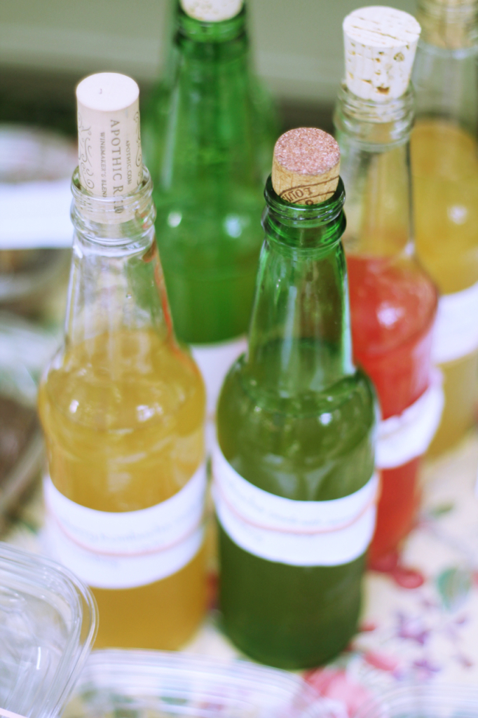 Some clever Philly food swappers bottled theirs in recycled bottles with corks. Love it!