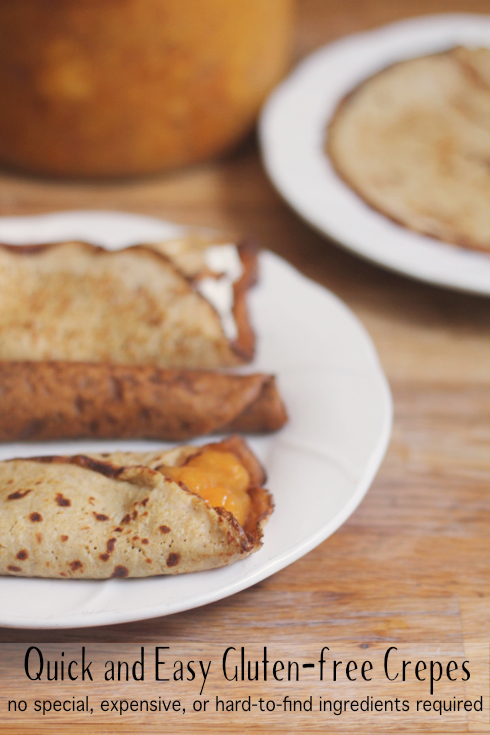 Quick and easy gluten-free crepes with no expensive ingredients